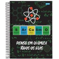 Caderno Espiral Universitário Capa Dura A4 1 Matéria 80 Folhas Modelo Insano JANDAIA