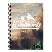 Caderno Espiral Universitário Capa Dura Foroni Cliff Masculino 10 Matérias 160 Folhas - Embalagem com 4 Unidades