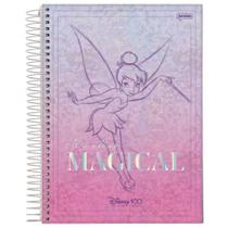 Caderno espiral universitario cd 1x1 80fls disney 100th Jandaia