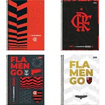 Caderno Espiral Universitário Flamengo Sortido 1 Matéria 80 Folhas - Foroni Caderno Espiral Universitário Flamengo Sortido 1 Matéria 80 Folhas - Foroni