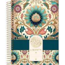 Caderno Espiral Universitário Liberty Flower - 160 Folhas - Jandaia