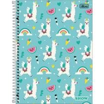 Caderno Espiral Universitário Show - Lhamas - 320 Folhas - Tilibra