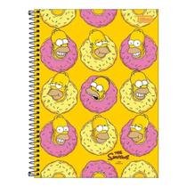 Caderno Espiral Universitário Simpsons Donuts Homer 16 Matérias - Tilibra Caderno Espiral Universitário Simpsons Donuts Homer 16 Matérias - Tilibra