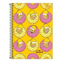 Caderno Espiral Universitário Simpsons Donuts Homer 16 Matérias - Tilibra Caderno Espiral Universitário Simpsons Donuts Homer 16 Matérias - Tilibra