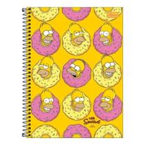 Caderno Espiral Universitário Simpsons Donuts Homer 16 Matérias - Tilibra Caderno Espiral Universitário Simpsons Donuts Homer 16 Matérias - Tilibra
