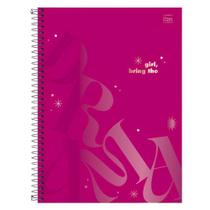 Caderno Espiral Universitário Tilibra 10 Matérias 160 Folhas Love Pink Sortido