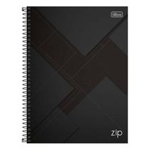 Caderno Espiral Universitário Zip 10 Matérias 200 Folhas Preto - Tilibra