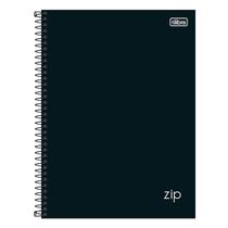 Caderno Espiral Universitário Zip New 20 Matérias Preto - Tilibra Caderno Espiral Universitário Zip New 20 Matérias Preto - Tilibra