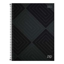 Caderno Espiral Universitário Zip Retângulo 10 Matérias Preto - Tilibra Caderno Espiral Universitário Zip Retângulo 10 Matérias Preto - Tilibra