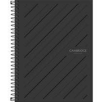 Caderno executivo espiral capa plástica colegial Cambridge definit com 80 folhas - Tilibra