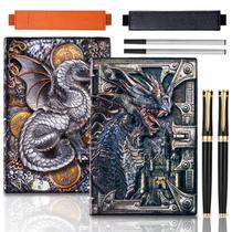 Caderno FEIDIAO Vintage Dragon em couro em relevo A5