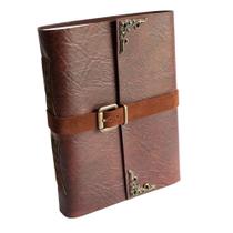 Caderno Feito à Mão Couro Flexível A5 200 Folhas (Marrom) Caderno Feito à Mão Couro Flexível A5 200 Folhas (Marrom)