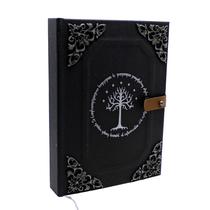 Caderno Feito à Mão Grimório Senhor dos Anéis LOTR - Árvore Branca de Gondor A5 200 Folhas