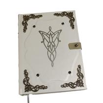 Caderno Feito à Mão Grimório Senhor dos Anéis LOTR - Estrela de Arwen A5 200 Folhas