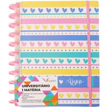 Caderno Feminina Com Discos 80 Folhas Pautadas De Tamanho A4 27,5*20 CM Caderno Feminina Com Discos 80 Folhas Pautadas De Tamanho A4 27,5*20 CM
