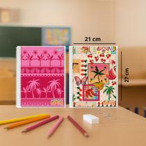 Caderno Feminino 1 Matéria 80 Folhas Capa Dura Universitário Tropical Caderno Feminino 1 Matéria 80 Folhas Capa Dura Universitário Tropical