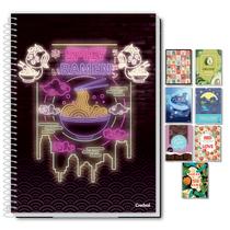 Caderno Feminino 1 Matéria My Collection Sortido Capa Dura Espiral Escolar Universitário