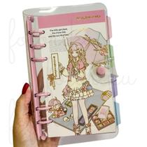 Caderno Fichário A6 Menininhas Fofas Kawai - Capa PVC 6 furos Caderno Fichário A6 Menininhas Fofas Kawai - Capa PVC 6 furos