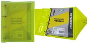 Caderno Fichario Argolado Neon PVC + Bloco + 6 Divisórias - ACP