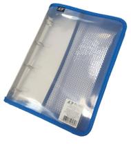 Caderno Fichario Argolado PVC Transparente C/ Ziper A Escolha