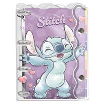 Caderno Fichário Argolado Stich PVC Cristal192 Folhas Dac