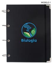 Caderno Fichário Argolado Universitário Bordado Biologia