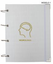 Caderno Fichário Argolado Universitário Bordado Neurologia
