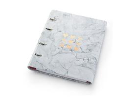 Caderno Fichário Pink Stone Mármore - Otima