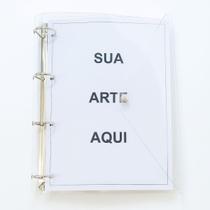 Caderno Fichário Universitário Argolado 4 Furos Personalizado Universitário
