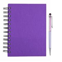 Caderno Financeiro Agenda 2024 Wire-o Com Caneta Cristal Touch