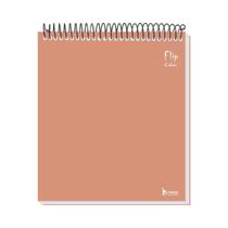 Caderno Flip Neuto Colors Pêssego 10 Mat. c/160 Fls Tamoio