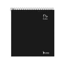 CADERNO FLIP PARA CANHOTO 10M 160F PRETO CD - 234mmX204mm