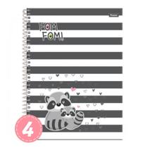 Caderno Foroni Universitário Capa Dura Fom Fom 80 folhas - 1 Matéria -
