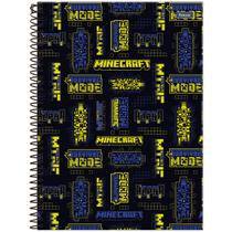 Caderno Foroni universitário minecraft 200x275mm 80 folhas