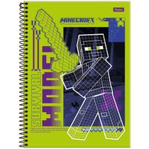 Caderno Foroni universitário minecraft 200x275mm 80 folhas