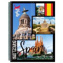 Caderno Foto Universitário Escolar 400 Fls Arame Capa Dura