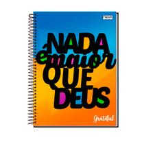 Caderno Frases Evangelicas Capa Dura 1 Matéria 160 Folhas