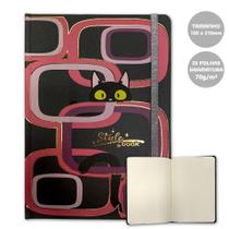 Caderno Gato Preto A5 Style Book 15X21Cm 25Fls 70G/M Merci