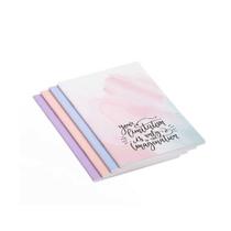 Caderno Grampeada Tom Pastel 1/4 Pautado 18x12 cm 40 Folhas