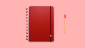 Caderno grande all red caderno inteligente