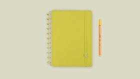 Caderno grande all yellow caderno inteligente