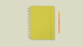 Caderno grande all yellow caderno inteligente