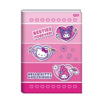 Caderno Grande Brochura Hello Kitty And Friends Capa Dura 80 Folhas Jandaia - Caderno Grande Brochura Hello Kitty And Friends Capa Dura 80 Folhas Jandaia -