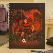 Caderno Grande Capa Dura 1 Matéria/10 Matérias Rubro Negro