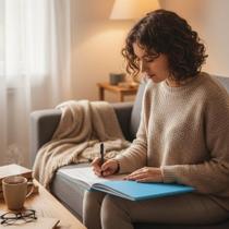 Caderno Grande Capa Dura 96 Folhas Azul - Papel Sulfite A4 210x297mm Espiral Revestido