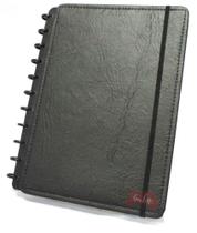 Caderno Grande Preto Ecológico com 80 Folhas Caderno Inteligente