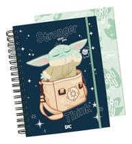 Caderno Grogu Baby Yoda 10 Matéria Smart Inteligente Dac