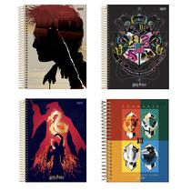 Caderno Harry Potter Espiral 96fls Jandaia Hogwarts- Sortido