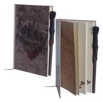 Caderno Harry Potter Mapa Do Maroto 3D C/ Caneta Varinha ZC Caderno Harry Potter Mapa Do Maroto 3D C/ Caneta Varinha ZC