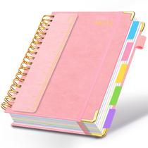 Caderno HDhuiun B5 20,3 x 25,4 cm 300 páginas 5 divisórias